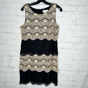 Jessica Simpson size 8 beige & black dress